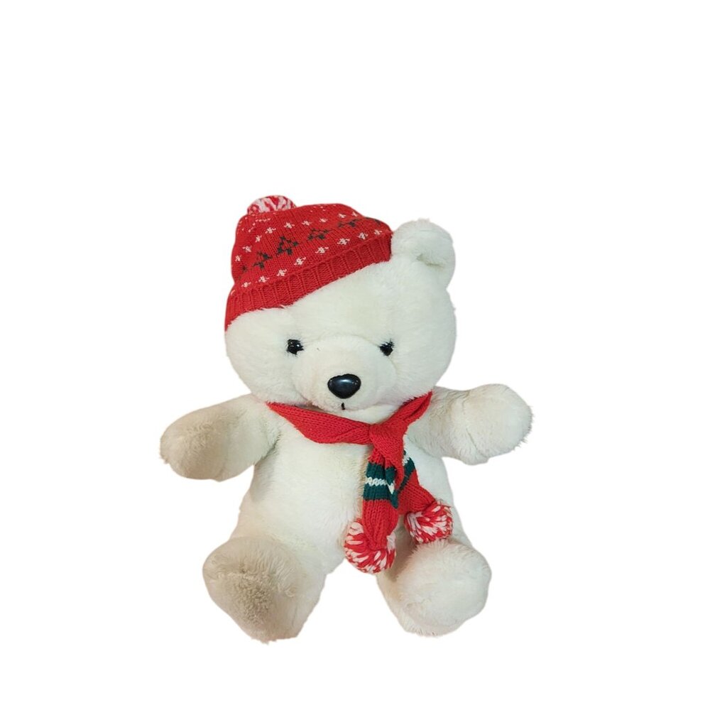 1986 Christmas Plush Teddy Bear Snowflake DAN DEE